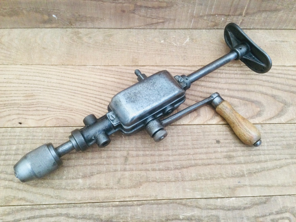 Vintage 14" Two Speed Geared Breast Drill Made in Western Germany