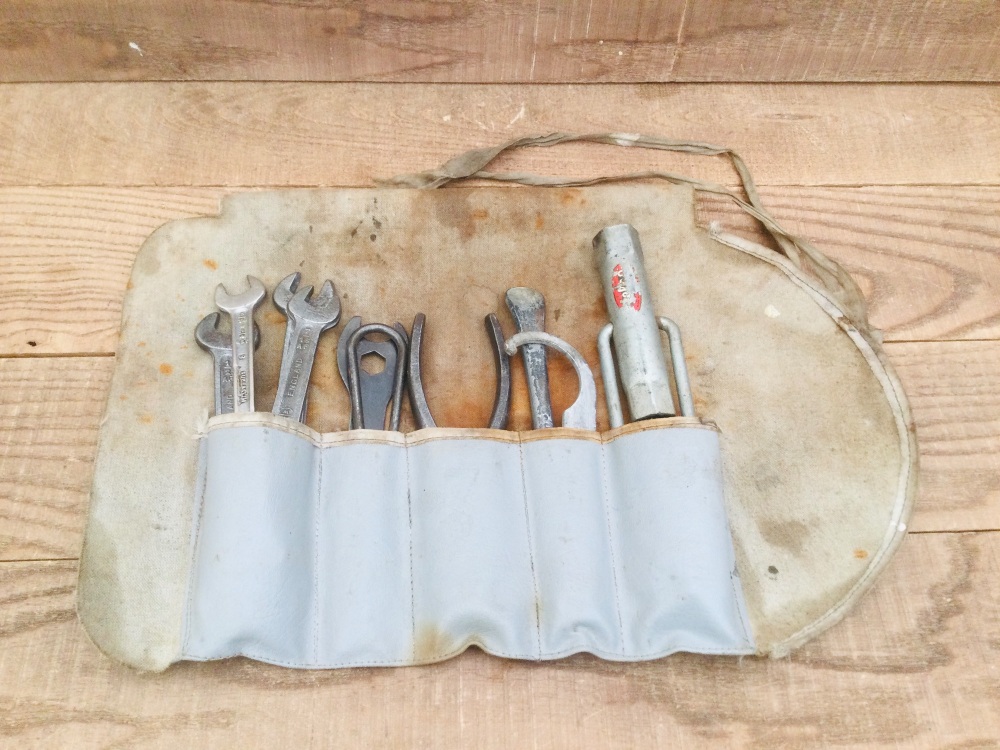 Vintage Car Tool Kit Roll - Dunlop, Villiers, Melco, Williams Superslim