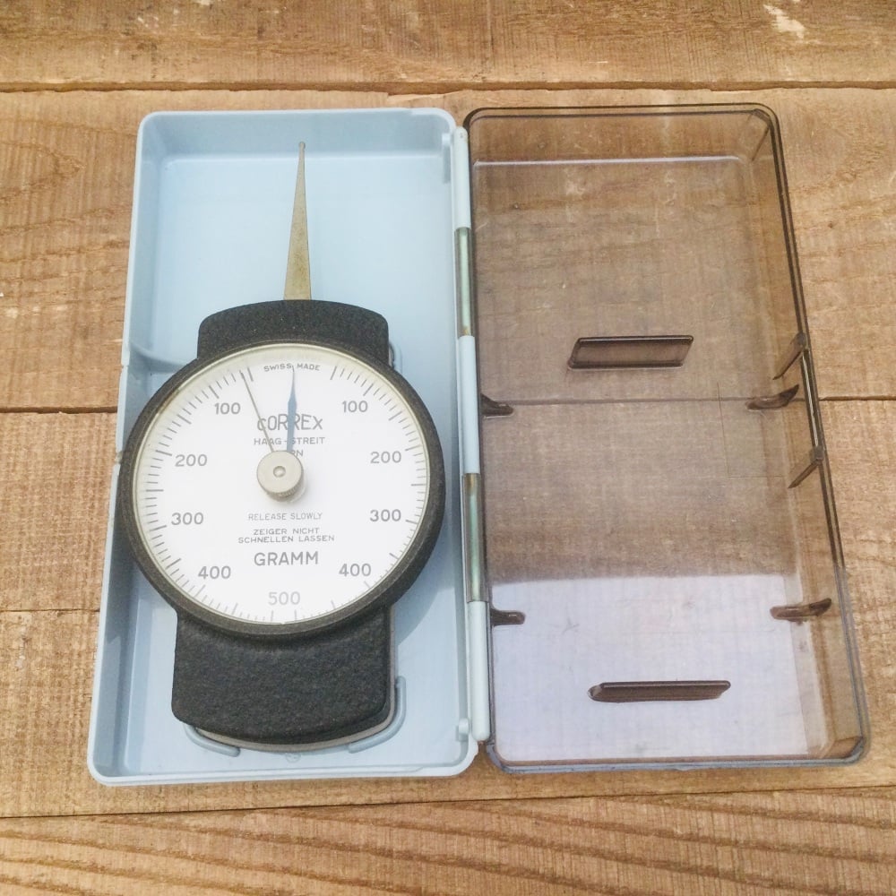 Correx 500 Gramm Spring Tension Gauge Swiss Made HAAG-STREIT Bern