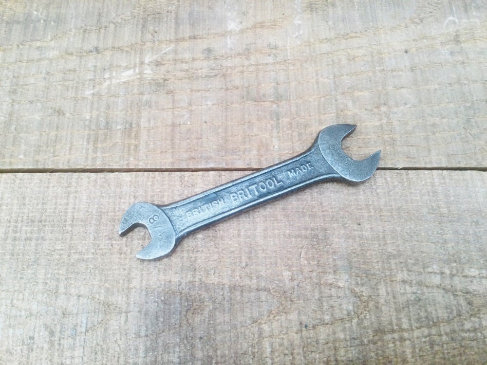 Britool 3.3/4” Length Open Ended Spanner 3/16 x 1/8 Vintage Britool