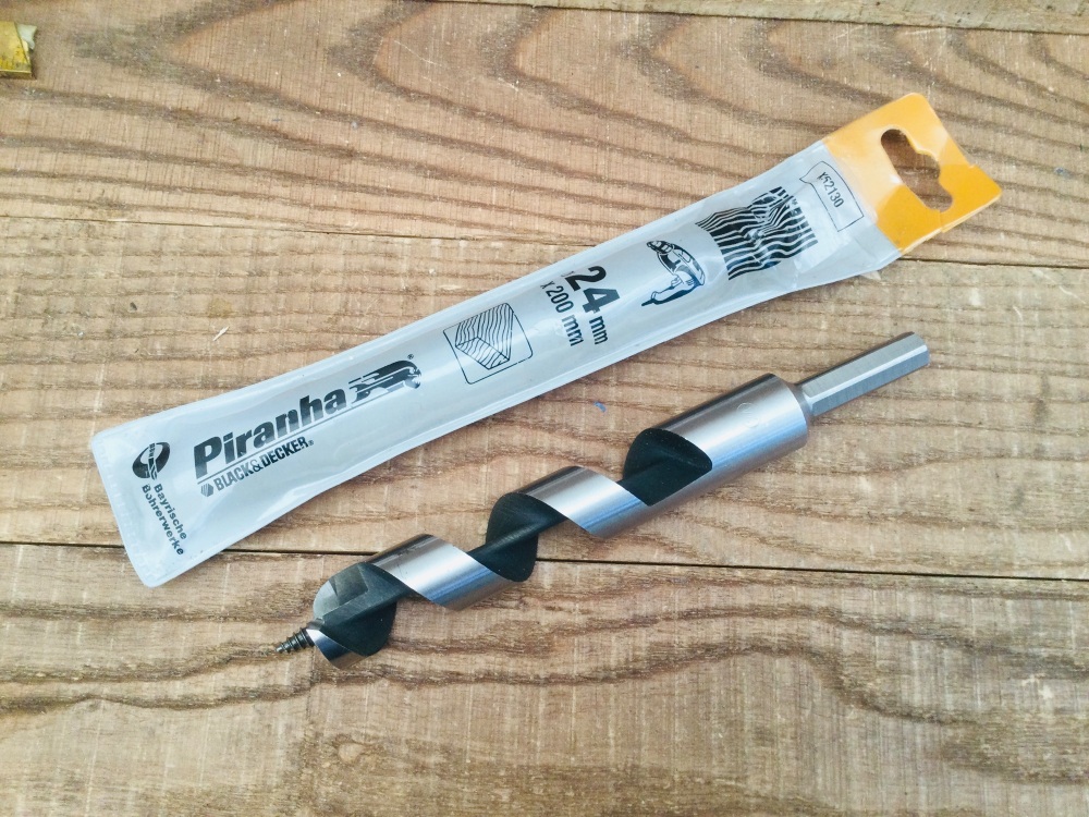 Black & Decker Piranha Auger Drill Bit 24mm x 200mm Wood Drill Bit
