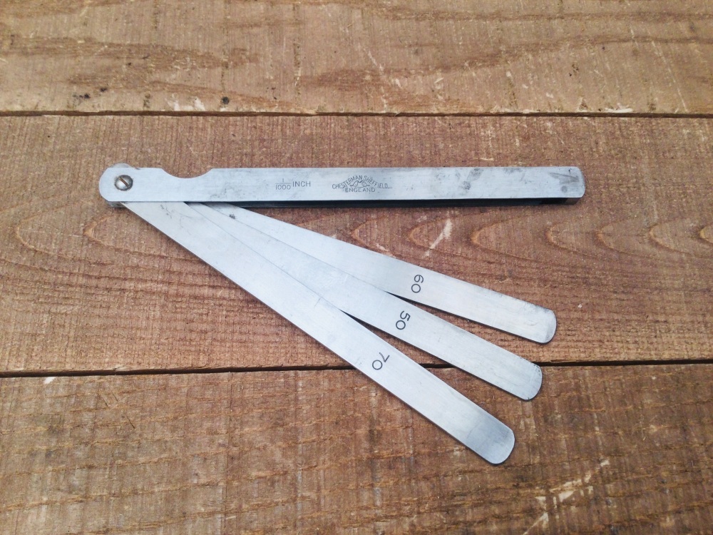 Chesterman Engineers Feeler Gauge No 1879/19 - 70/50/60 1000th inch