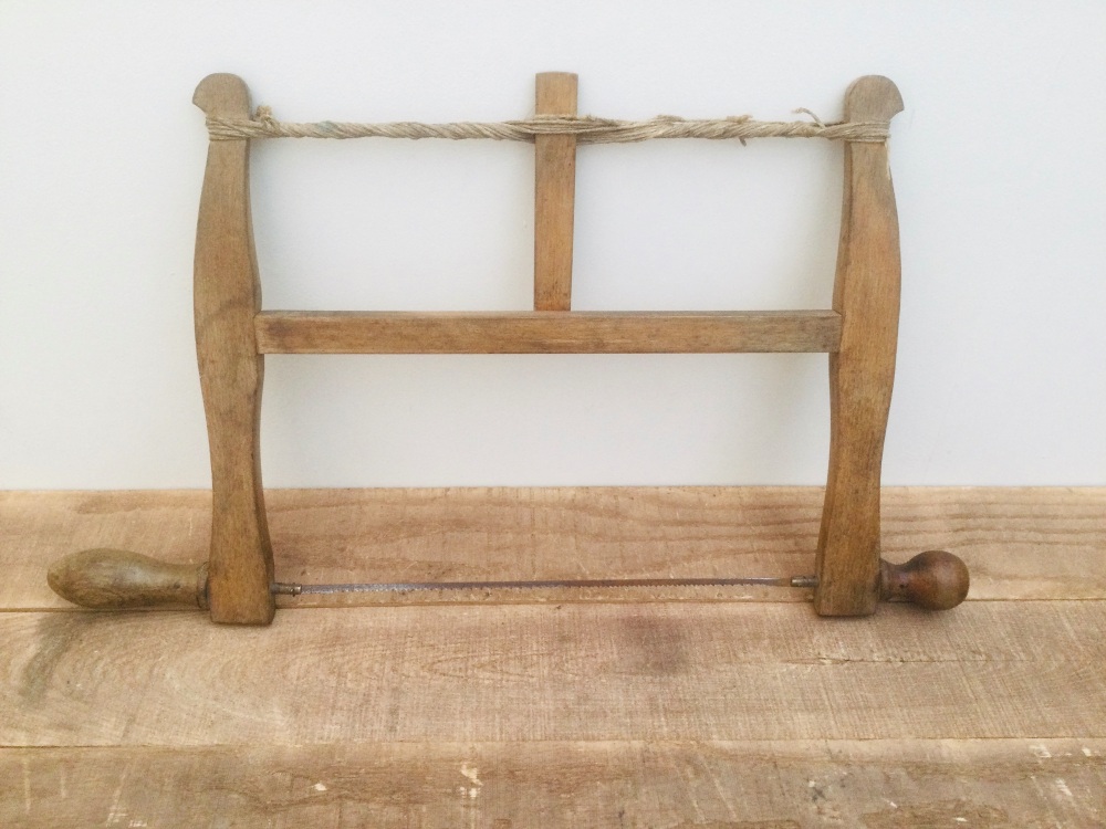 Vintage Wooden Frame Saw - 12