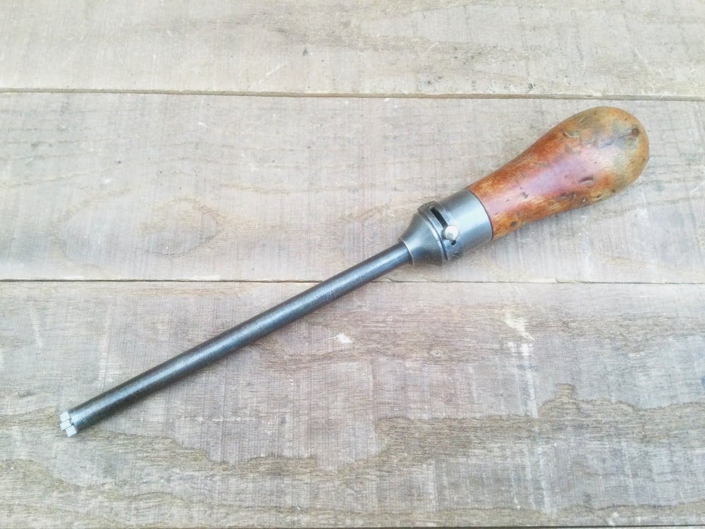 Vintage Adjustable Slotted  Screwdriver - Unusual Design Adjustable Central Slot