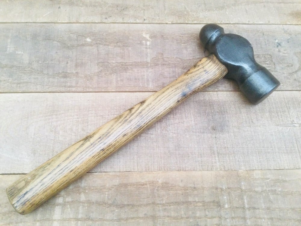 Vintage 1.1/2lbs Cornelius Whitehouse Atlas Forge Ball Pein Hammer