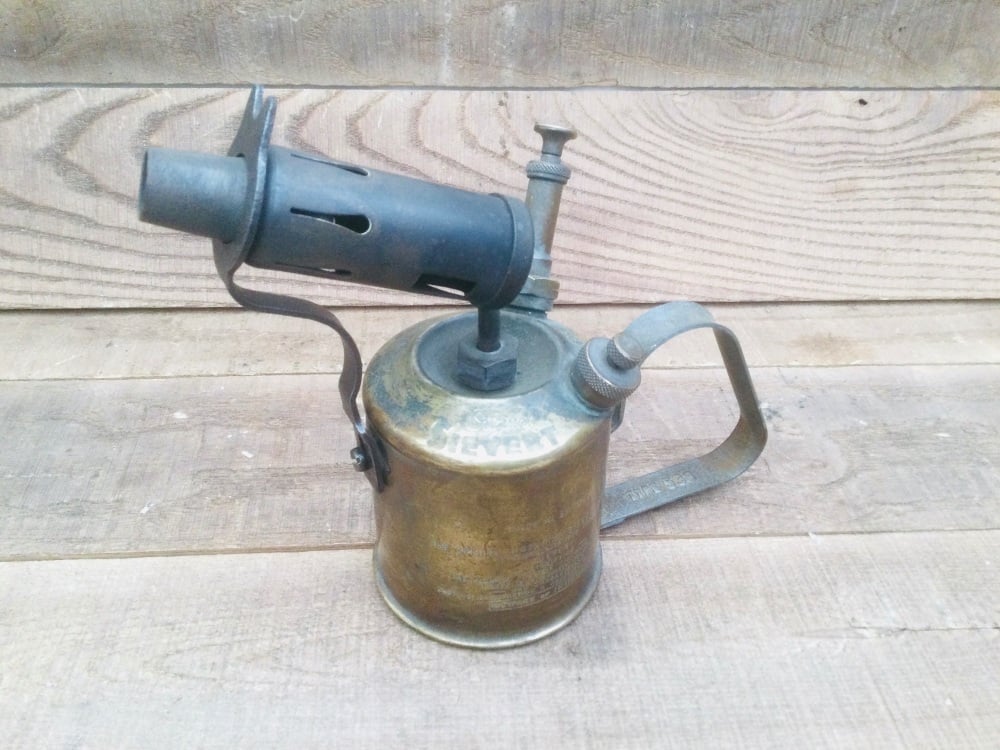 Vintage Sievert No. 538 Brass Paraffin Blow Torch Made In Sweden