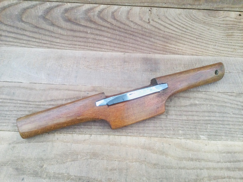Vintage Beechwood 14” Cooper’s Shave Plane 3 â…œ“ Cutter