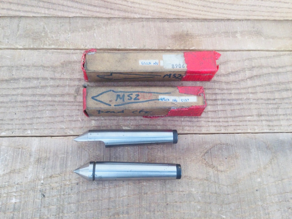 MS2 Dead Centres - Carbide Tipped Single Point & Half Dead Centre