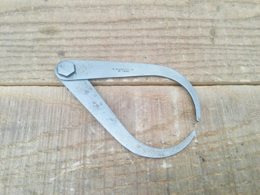 Vintage Geo Plumpton Ltd 4¼” Military 1968 Outside Callipers