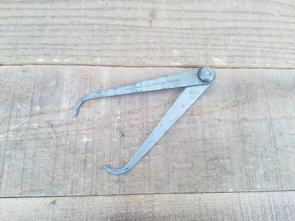 Vintage Chesterman 4¼” Outside Callipers Walkers Lion Packings
