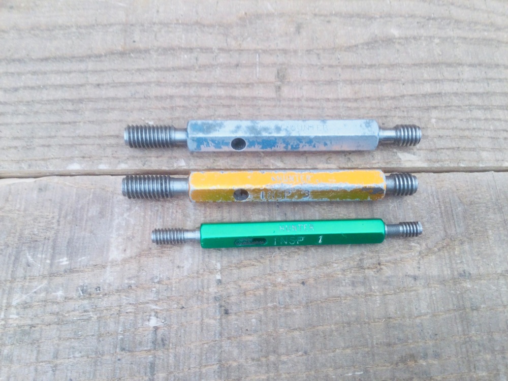 Vintage Hunter GO NOGO Screw Thread Plug Gauge Selection