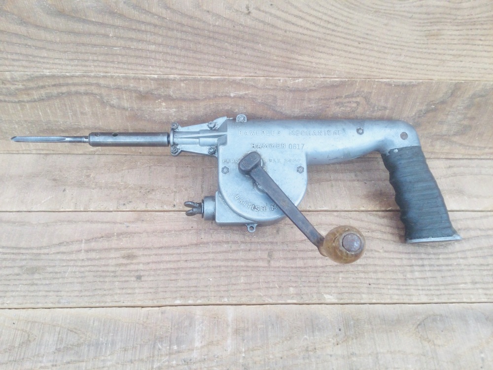 Vintage Rawplug Mechanical Hammer No.0167 Pat 5956