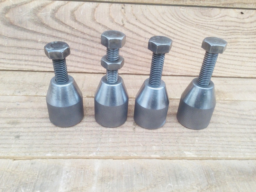 Vintage Adjustable Engineers Machinist Mini Screw Jacks Levelling Support T