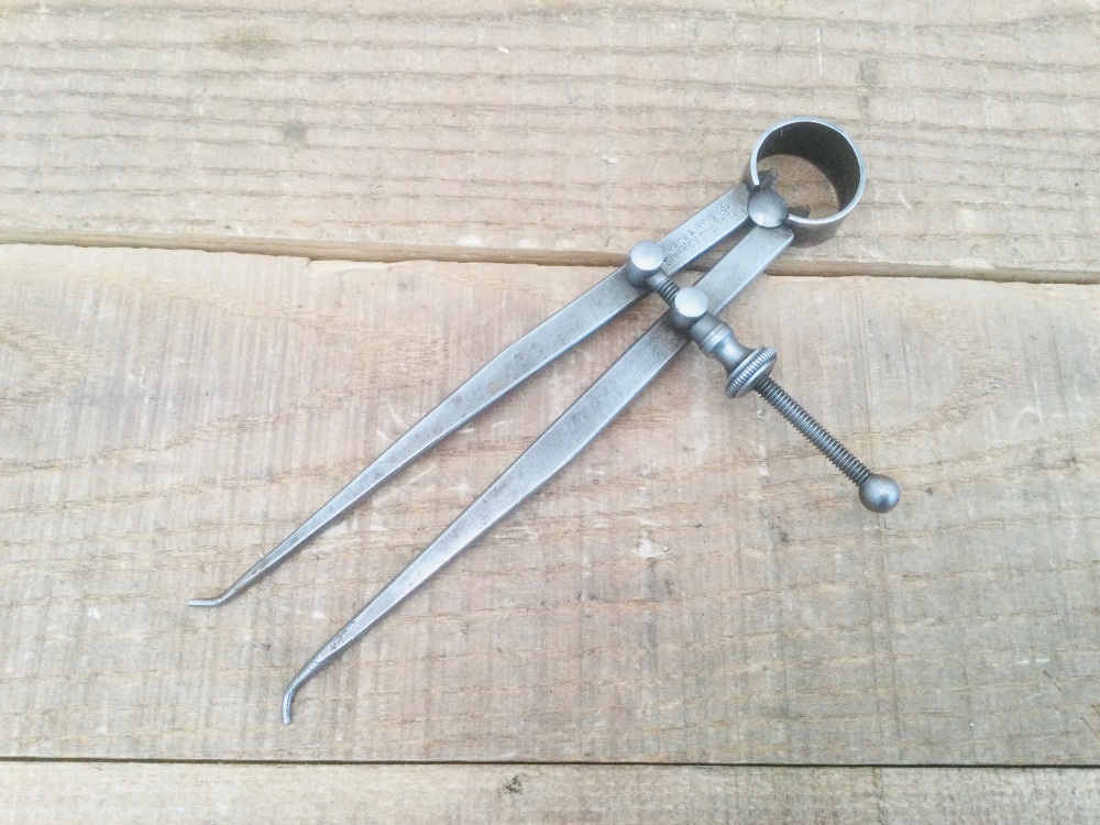 Vintage Moore & Wright Sheffield 6” Inside Steel Spring Dividers