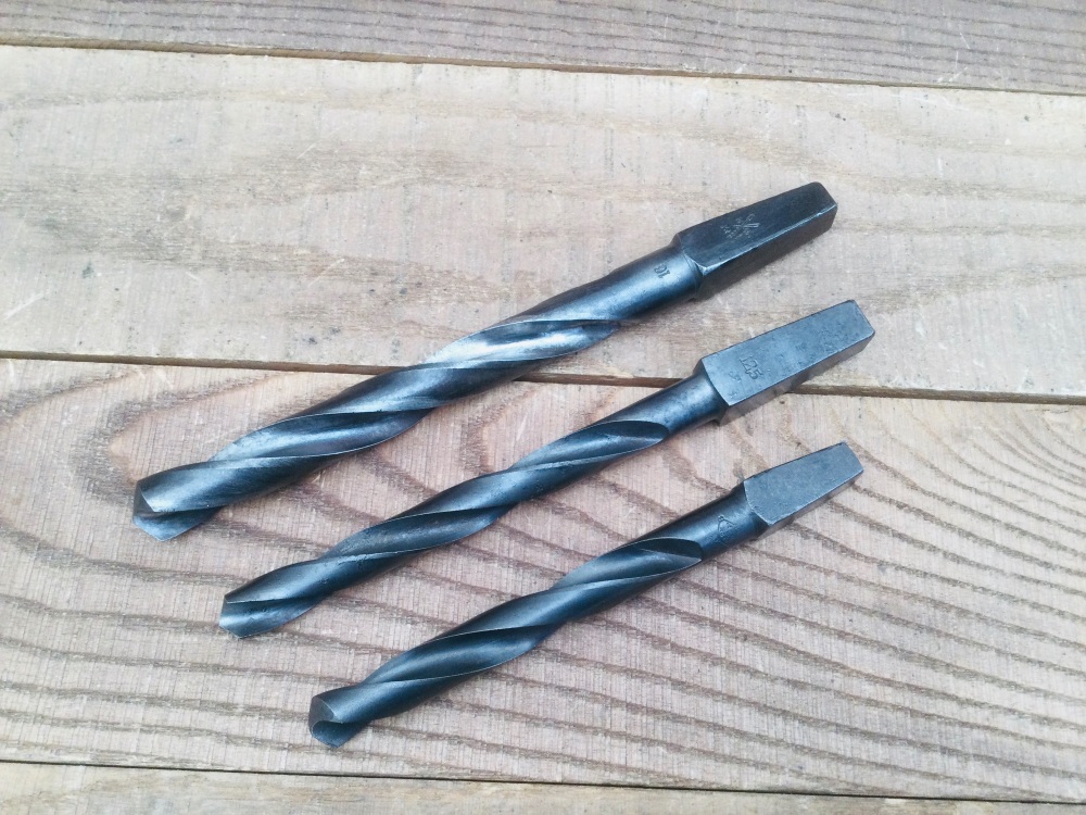 Vintage Large Tapered Machine Drill Bits
