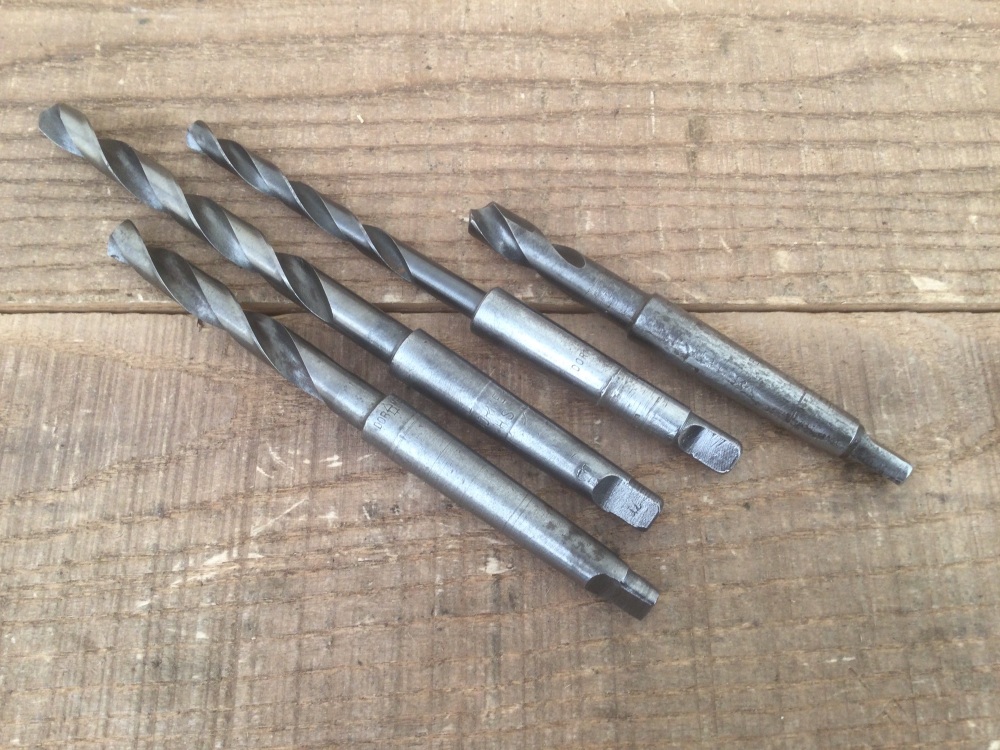 Vintage Dormer Morse Taper Drill Bit Selection- 9/32, 3/8, 25/64
