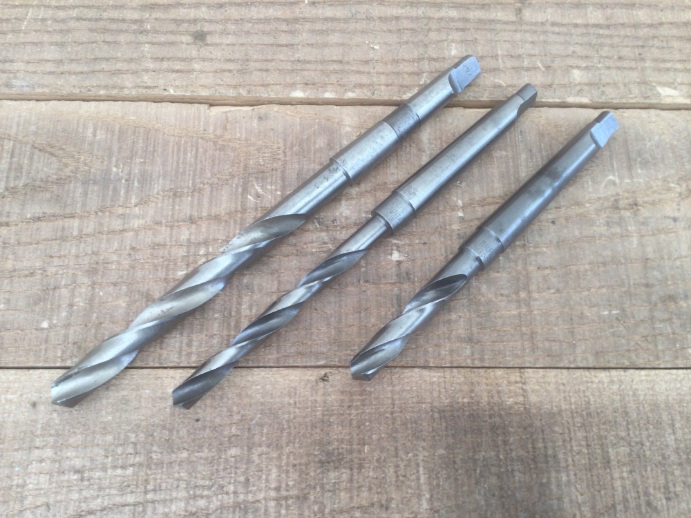 Vintage Balfour Capital Morse Taper Drill Bit Selection - 5/16, 27/64, 3/8