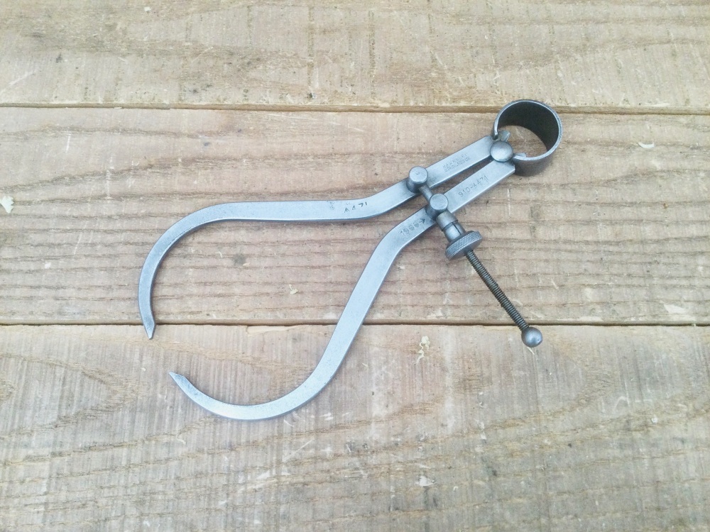 Vintage Hawksley Stainless Ltd 7¼” Military 1966 Steel Spring Callipers