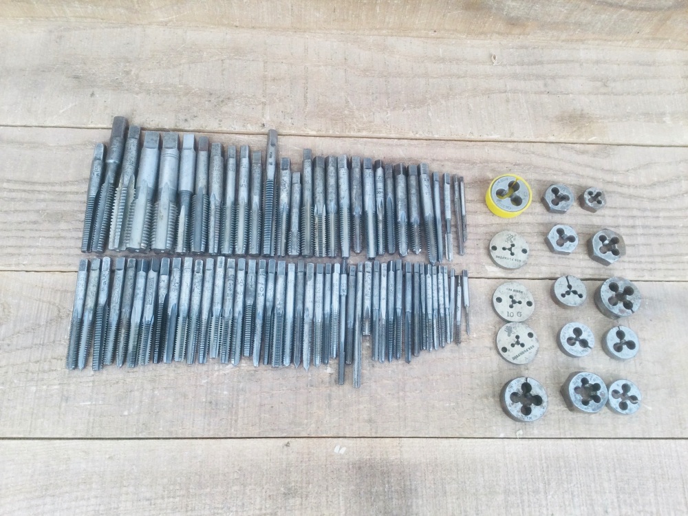 Vintage Engineering Imperial Taps And Die Stlock Selection