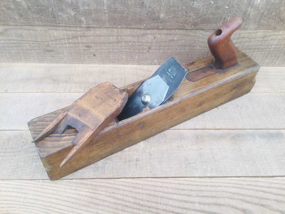 Vintage Marples  17" Beechwood Jack Plane 2.1/4” Marples Hibernia Cutter
