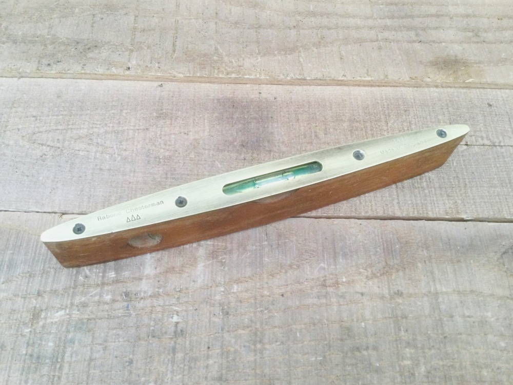 Vintage Rabone Chesternan No 1626,  9” Brass Plated Combination Spirit Level