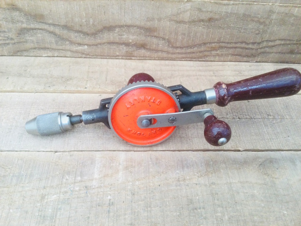 Vintage Stanley No. 803 Double Pinion Egg Beater Hand Drill