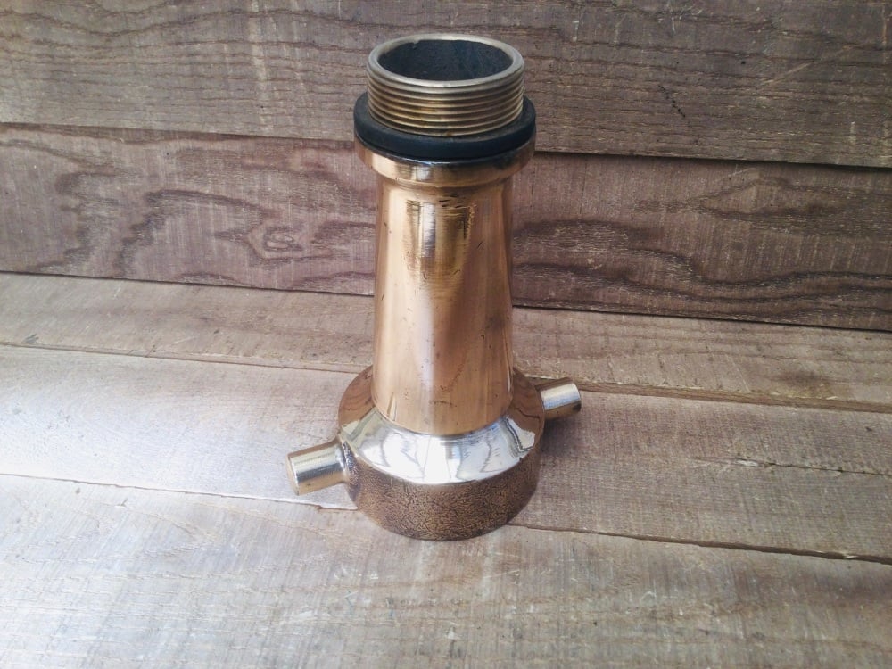 Vintage Brass Fire Hose Nozzle