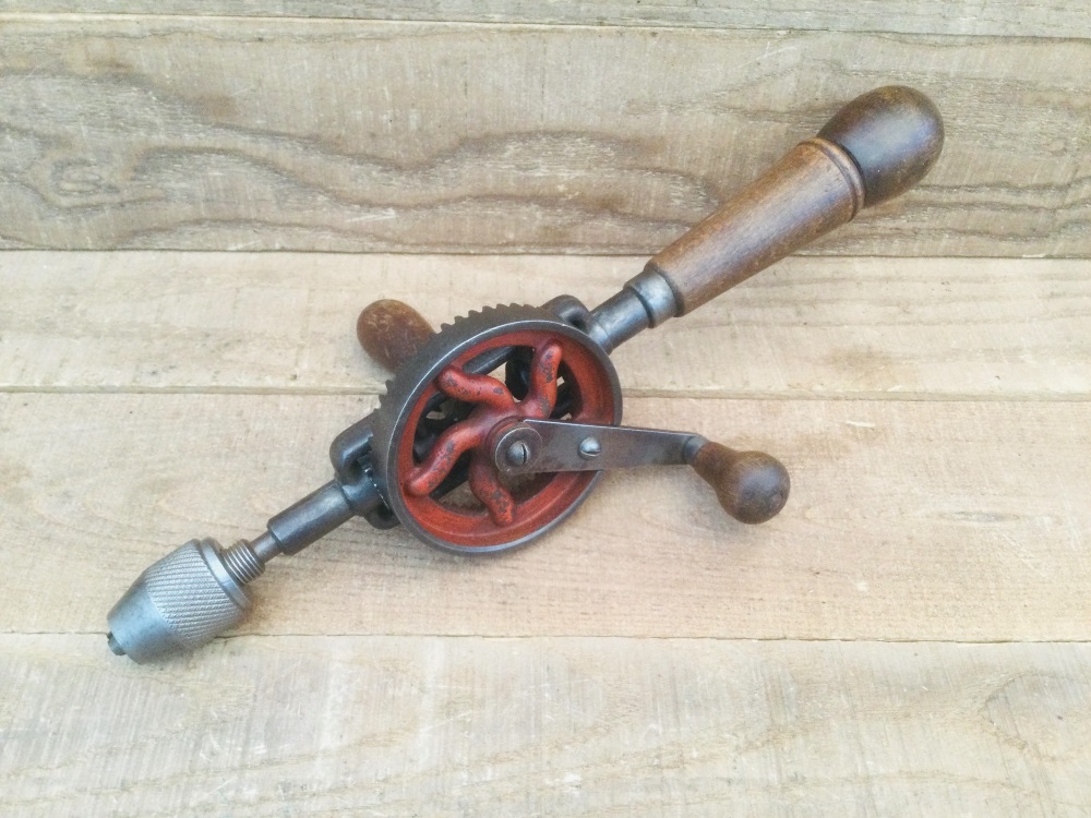Vintage Double Pinion Carpentry Hand Drill