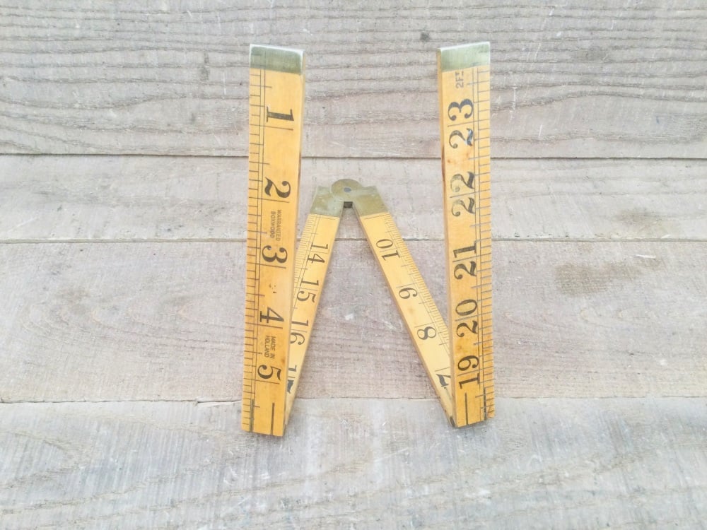 Vintage Boxwood 2ft Four Fold Rule Made In Holland