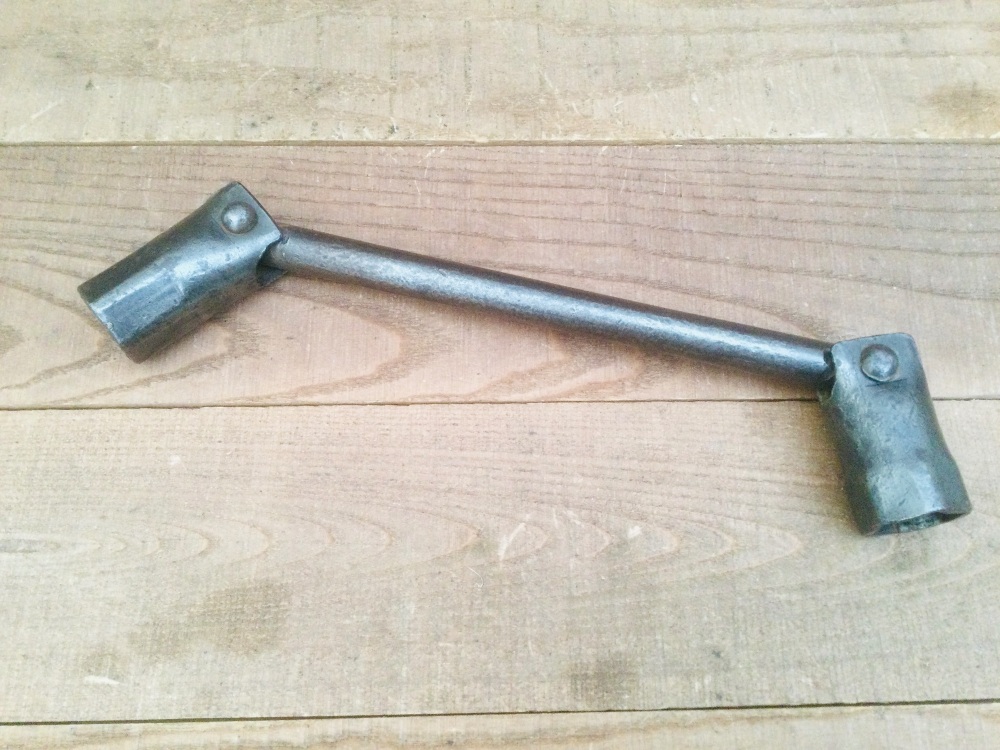 Vintage Priory Scaffold Box Spanner 7/16 W & 1/2 W - Registered Design 888484