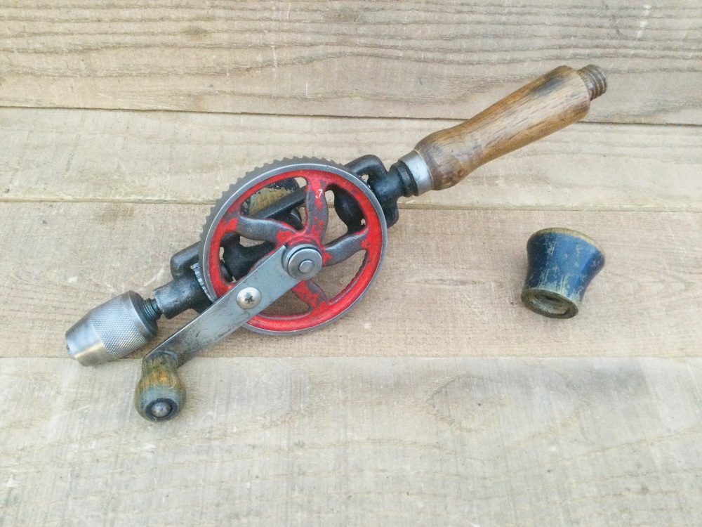 Vintage Double Pinion Carpentry Hand Drill