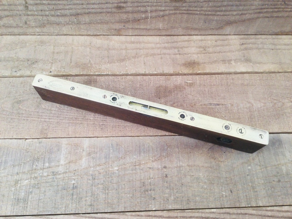 Vintage 12" Glass Developments Ltd London Adjustable Combination Spirit Level
