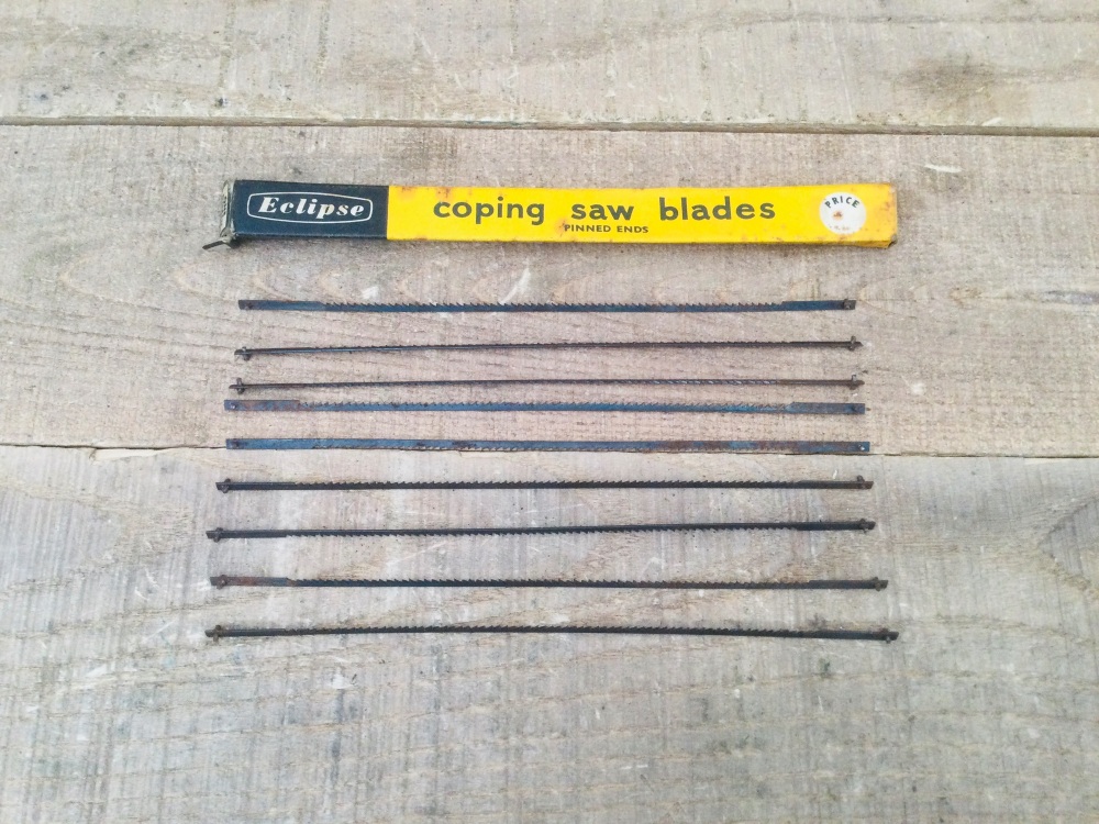 Vintage Eclipse Coping Saw Blades - Unused Old Stock