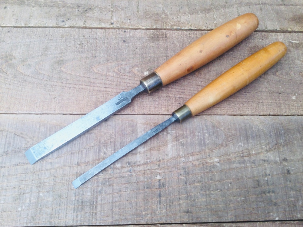 Marples ½” & ¼” Boxwood Handled Firmer Chisels