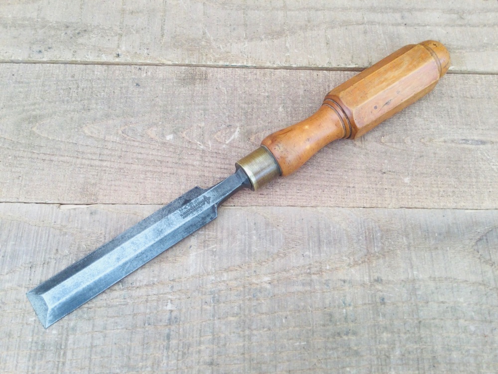 Vintage Marples & Sons â…ž” Bevel Chisel Boxwood Octagonal Handle
