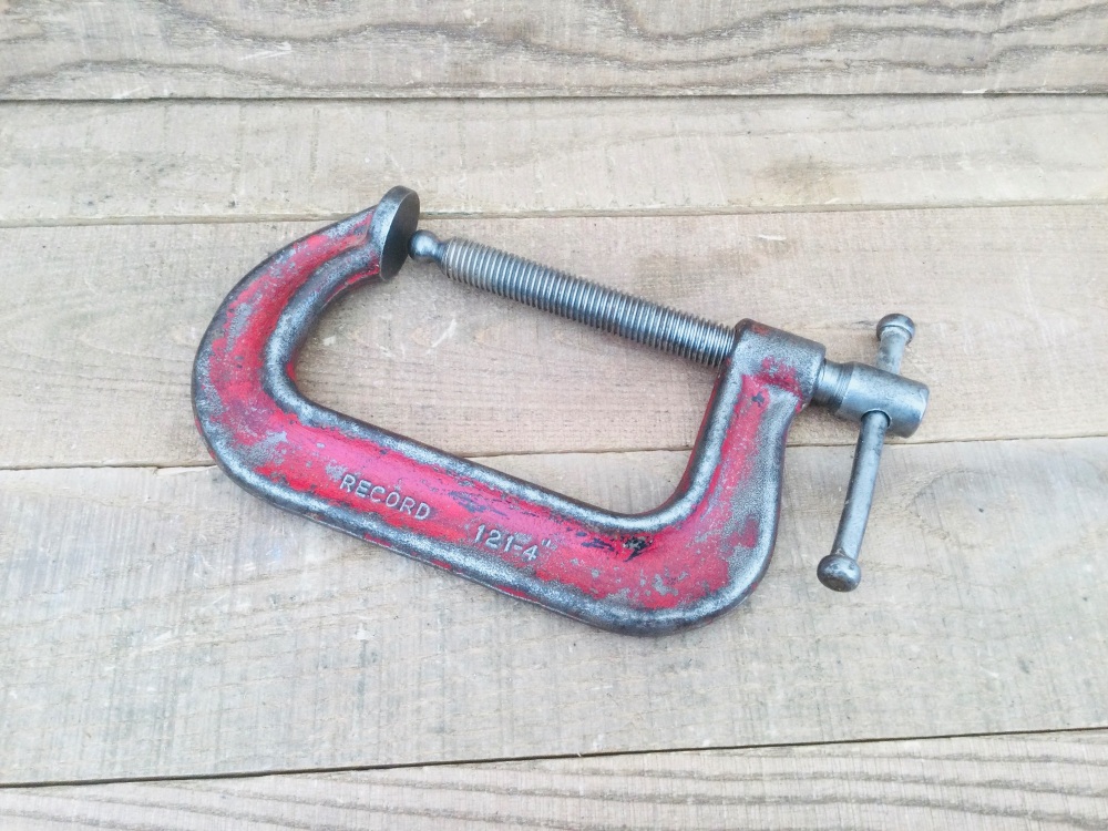 Vintage Record 121 4” Drop Forged Heavy Duty G Clamp