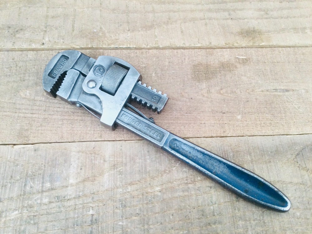 Vintage Record No. 10 Stillson Pipe Wrench