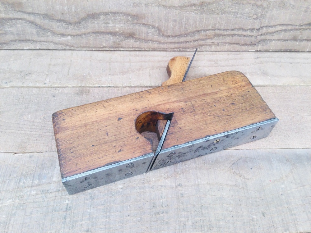 John Amess Birmingham (1886-1889) Steel Plated  1½” Skew Rebate Carpentry Plane