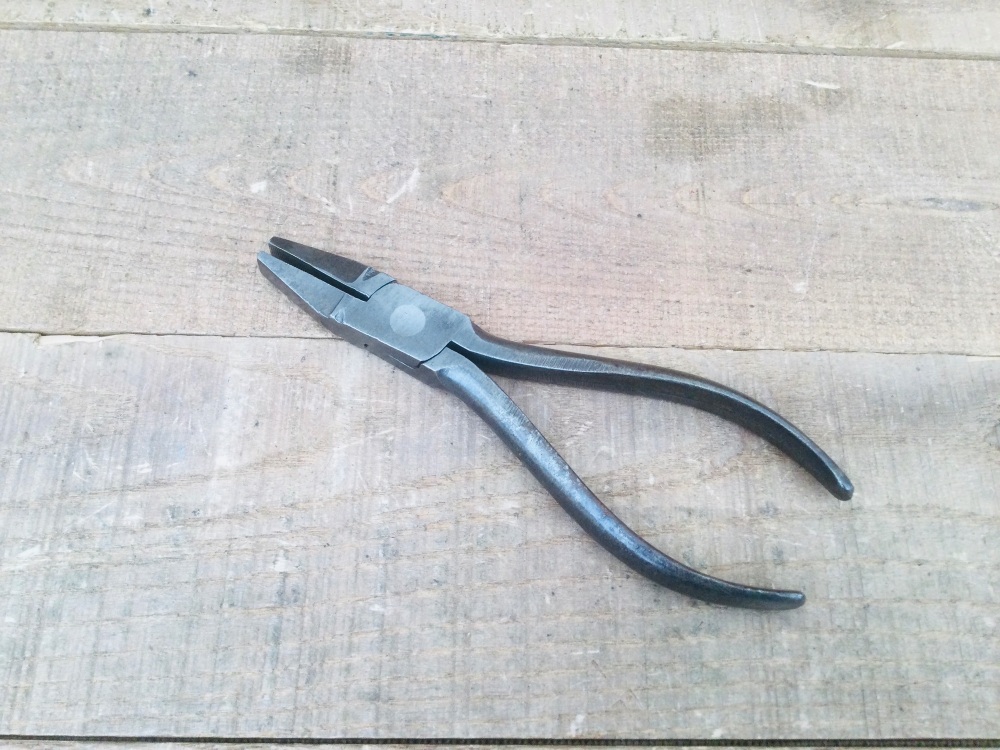 Vintage 6” Cast Steel Flat Nose Pliers