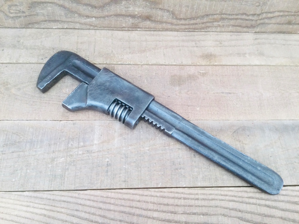 Jenbro 14” Adjustable Wrench Dated 1919