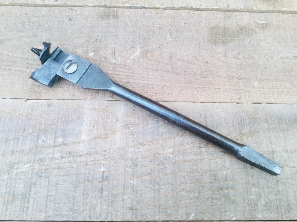 Vintage William Ridgeway Expanding Wood Drill Brace Bit