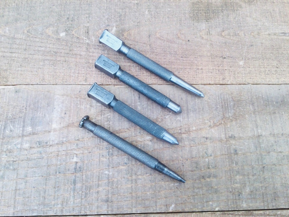 Vintage Moore & Wright Engineers Centre Punch Selection