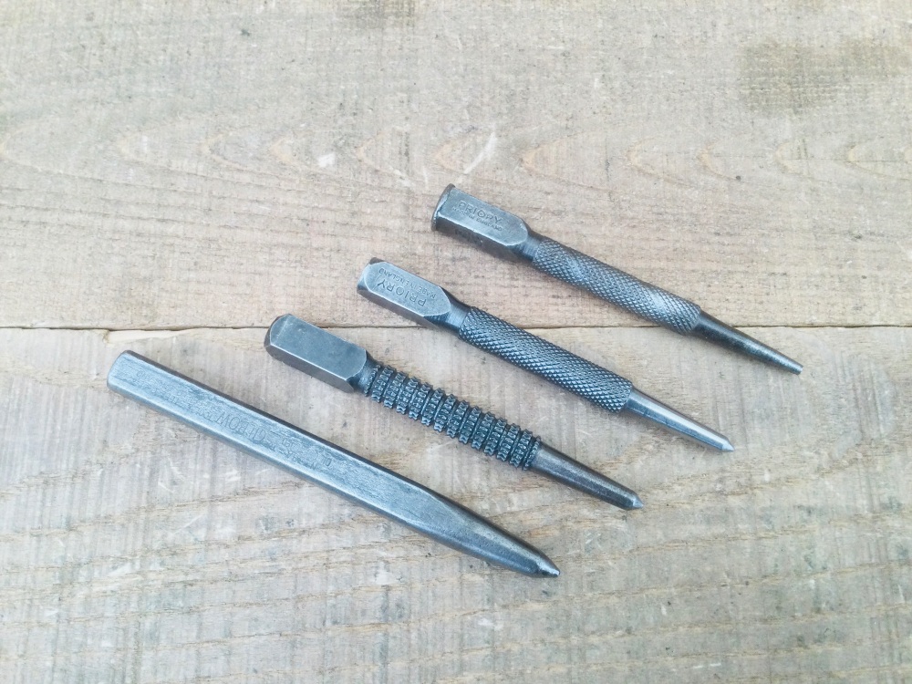 Vintage Engineers Centre Punch Selection - Priory, Gilbow