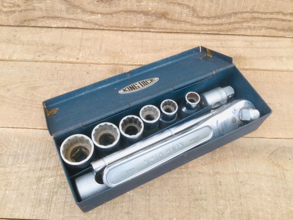 Vintage King Dick 1/2” Drive BSF & Whitworth Socket Set
