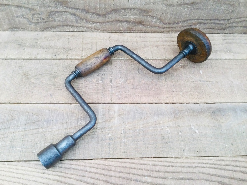 Vintage Automobilia Car Wheel Brace Wooden Handles