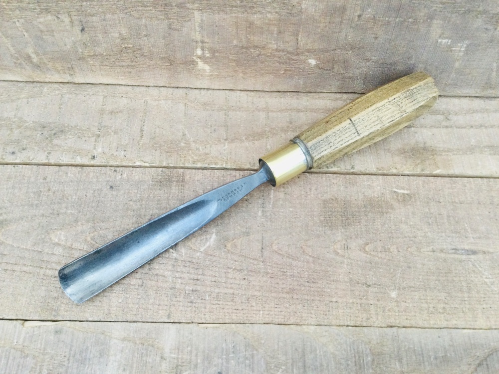 Antique W Taphouse London 7/8” Wood Carving Straight Gouge