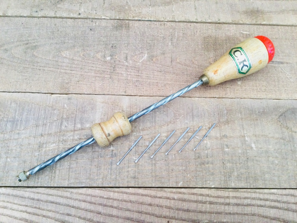 Vintage CK Archimedes Drill & Six Graduated Drill Bits