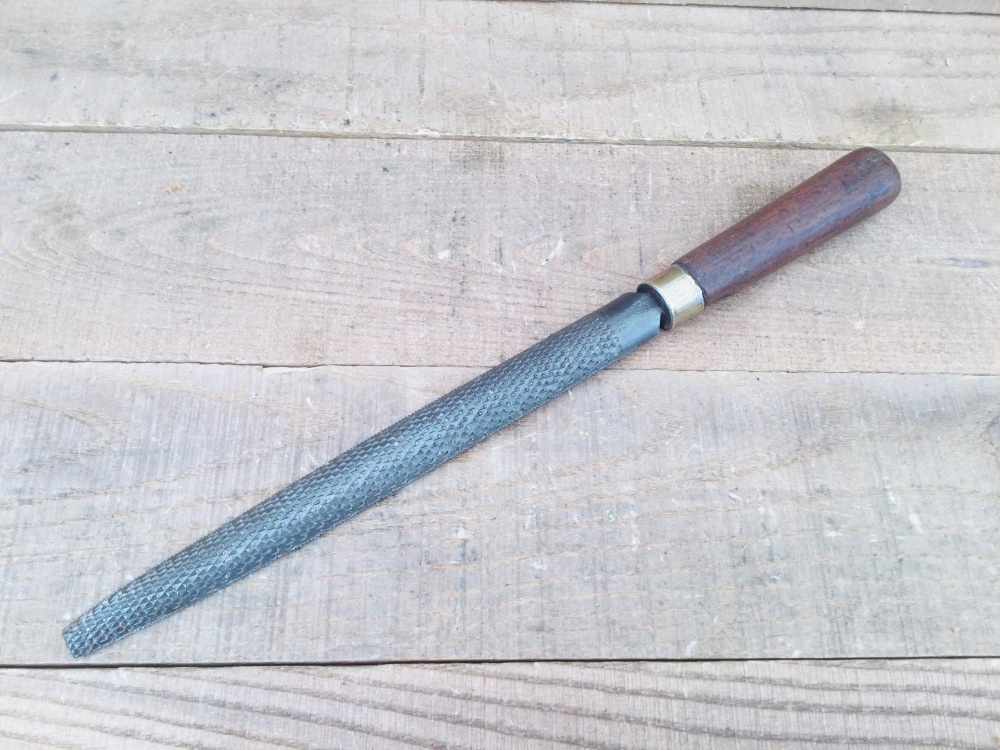 Vintage Wooden Handled Half Round Cabinet Rasp