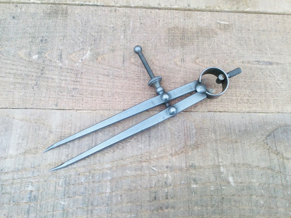 Vintage Moore & Wright 6” Steel Spring Dividers