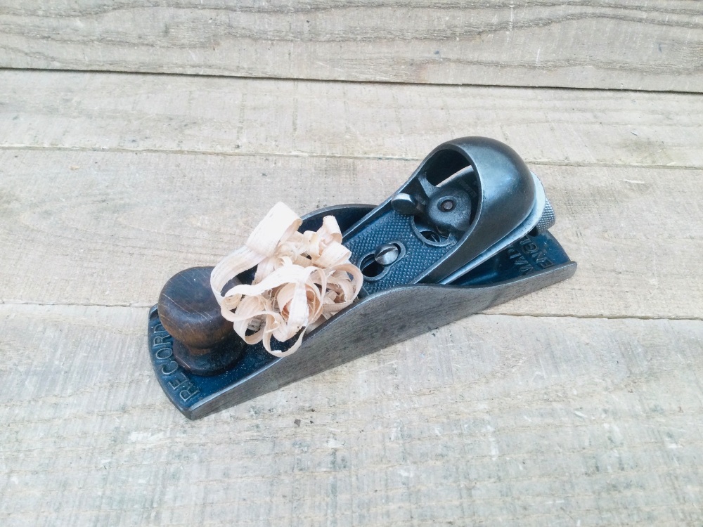 Vintage Record No. 220 Adjustable Knuckle Cap Block Plane